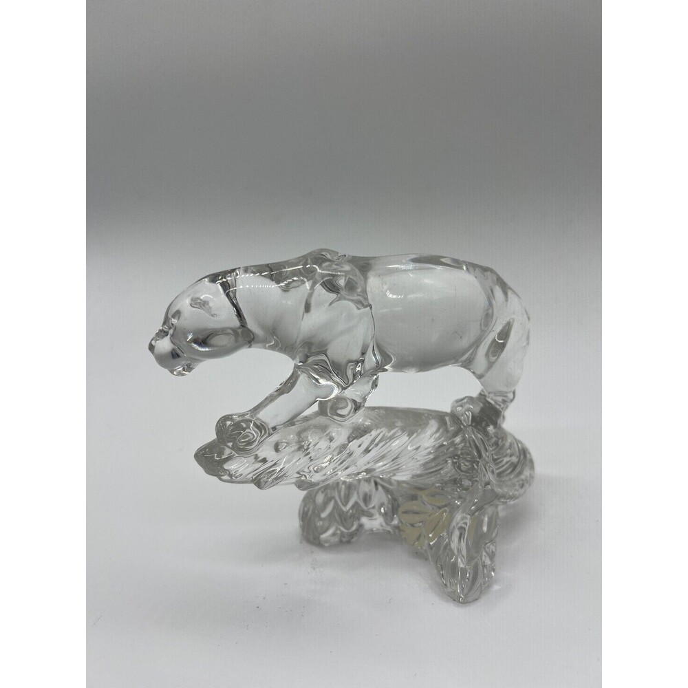 Wonders Of The Wild Crystal Panther Figurine 24% Lead Clear Germany Cat Decor - Picture 3 of 9